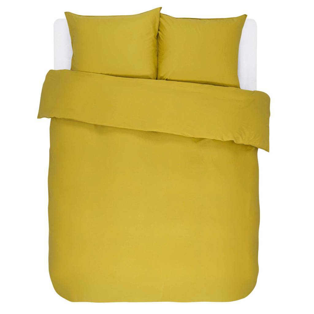 Essenza Duvet Cover Minte Gold Yellow Cotton Satin 200x220 2