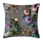 ESSENZA Funda de almohada fleur taupe algodón marrón satinado 60x70cm