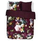 ESSENZA Housse de couette Fleur Burgundy satin de coton violet 200x220 + 2 / 60x70cm