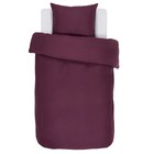 ESSENZA Duvet cover Minte Burgundy purple cotton satin 140x220 + 60x70cm