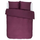 ESSENZA Duvet cover Minte Burgundy purple cotton satin 200x220 + 2 / 60x70cm