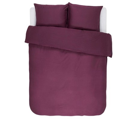 ESSENZA Duvet cover Minte Burgundy purple cotton satin 200x220 + 2 / 60x70cm