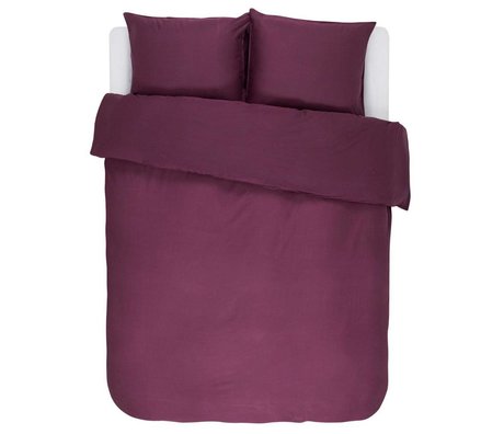 ESSENZA Funda nórdica Minte Borgoña algodón satinado púrpura 240x220 + 2 / 60x70cm