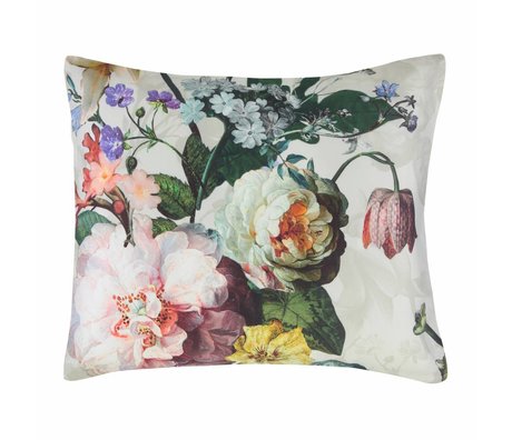 ESSENZA Pudebetræk Fleur Ecru hvid bomuldssatin 60x70cm