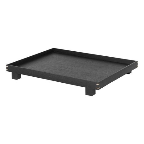 Ferm Living Plateau Bon chêne noir grand 47x36x6cm