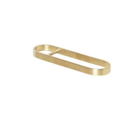 Ferm Living Bottle opener Fein gold steel 12,5x3,2x1cm