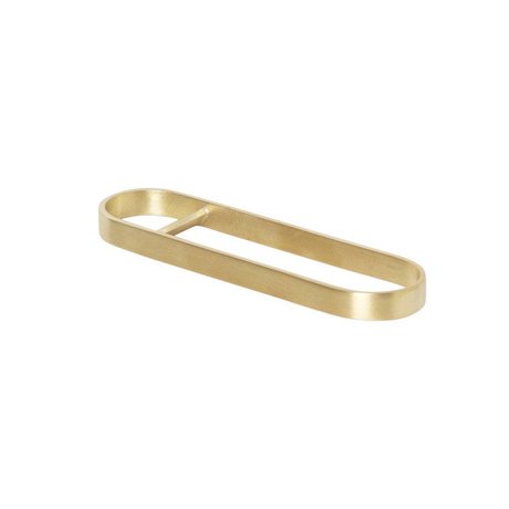 Ferm Living Bottle opener Fein gold steel 12,5x3,2x1cm