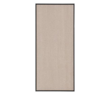 Ferm Living Tableau d'affichage Paysage beige coton noir 45x3,5x100cm