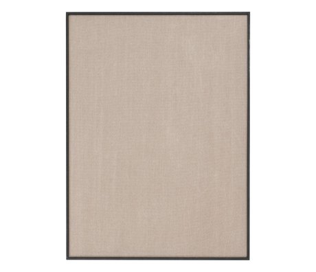 Ferm Living Tableau d'affichage Paysage beige coton noir 75x3,5x100cm