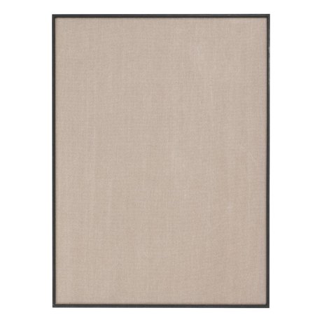 Ferm Living Tableau d'affichage Paysage beige coton noir 75x3,5x100cm