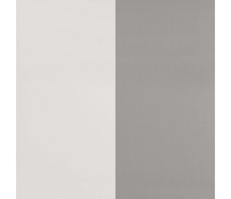 Ferm Living Wallpaper Thick Lines graues gebrochenes weißes Papier 53x1000cm