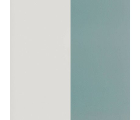Ferm Living Wallpaper Thick Lines dusty blue broken white paper 53x1000cm