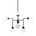 Riverdale Lampada a sospensione Sacha in metallo nero 90x90x150cm