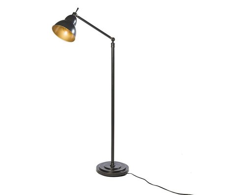 Riverdale Gulvlampe Jesse mørkegrå metal 31x31x150cm