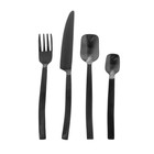 Riverdale Couverts Onyx en métal noir 4 pièces 26cm