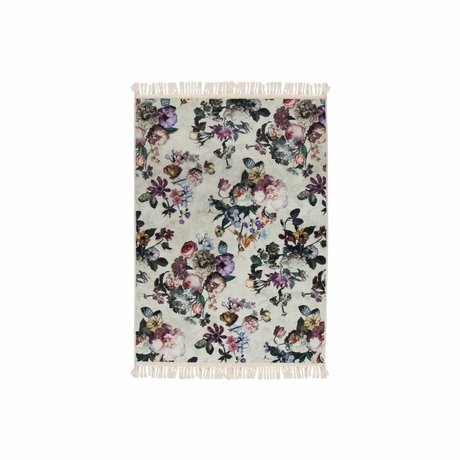 ESSENZA Tapis Fleur Ecru Blanc Polyester 60x90cm