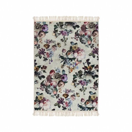 ESSENZA Tapis Fleur Ecru polyester blanc 120x180cm