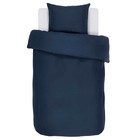 ESSENZA Duvet Cover Minte navy blue cotton sateen 140x220 + 60x70cm