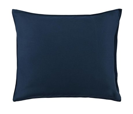 ESSENZA Housse de coussin Minte en satin de coton bleu marine 60x70cm