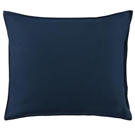 ESSENZA Housse de coussin Minte en satin de coton bleu marine 60x70cm