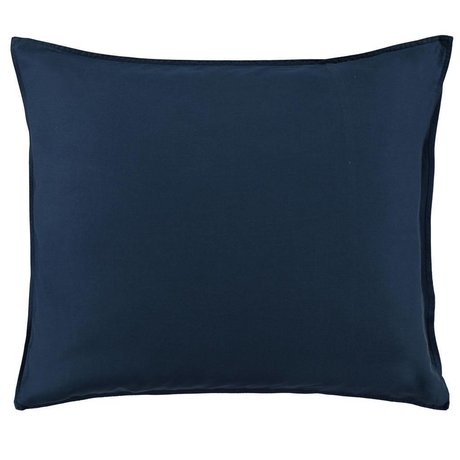 ESSENZA Housse de coussin Minte en satin de coton bleu marine 60x70cm