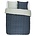 ESSENZA Ropa de cama Bory azul marino algodón satinado 200x220 + 2 / 60x70cm