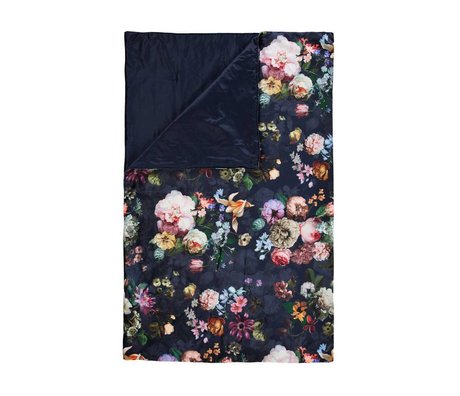 ESSENZA Quilt Fleur Night Blue Blue Velvet Polyester 180x265cm