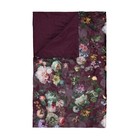 ESSENZA Steppdecke Fleur Burgund lila Samt Polyester 180x265cm