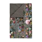 ESSENZA Bed skid fleur taupe brown velvet polyester 100x240cm