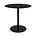 Zuiver Table d'appoint neige ovale métal noir 42x31x40cm