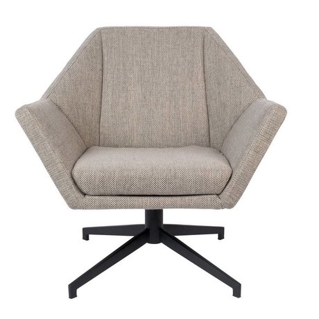 Zuiver Fauteuil Uncle Jesse sable brun gris textile textile 76x68x76cm