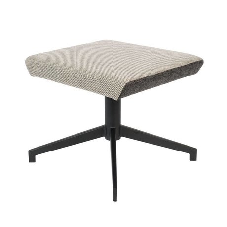 Zuiver Tabouret Uncle Jesse sable brun gris textile textile 50x44x43cm