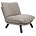Zuiver Armchair Lazy Sack light gray textile wood 75x94x81cm