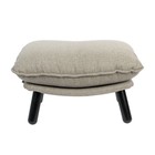 Zuiver Sgabello Lazy Sack tessuto grigio chiaro legno 78x52x46cm