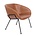 Zuiver Sillón Feston marrón cuero negro acero 70,5x65,5x72cm