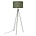 Zuiver Floor lamp Lesley green textile metal Ø50x153 / 181cm