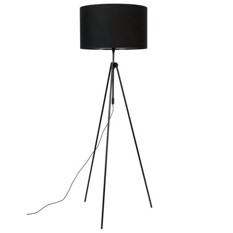 Zuiver Floor lamp Lesley black textile metal Ø50x153 / 181cm