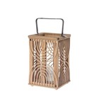 Riverdale Laterne Urban braun Bambus 33cm