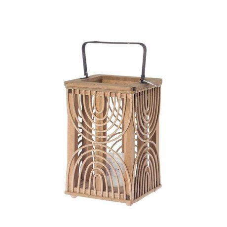 Riverdale Laterne Urban braun Bambus 33cm