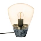 Riverdale Tischlampe Marmor Rauch Marmorglas 23cm