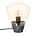 Riverdale Tischlampe Marmor Rauch Marmorglas 23cm