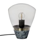 Riverdale Lampe de table en marbre verre gris foncé 23cm
