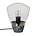 Riverdale Tischlampe Marmor dunkelgrau Marmor glas 23cm