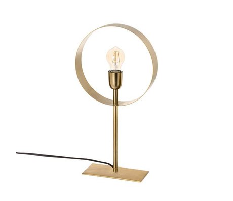 Riverdale Lampe de table Bryce en acier doré 49cm