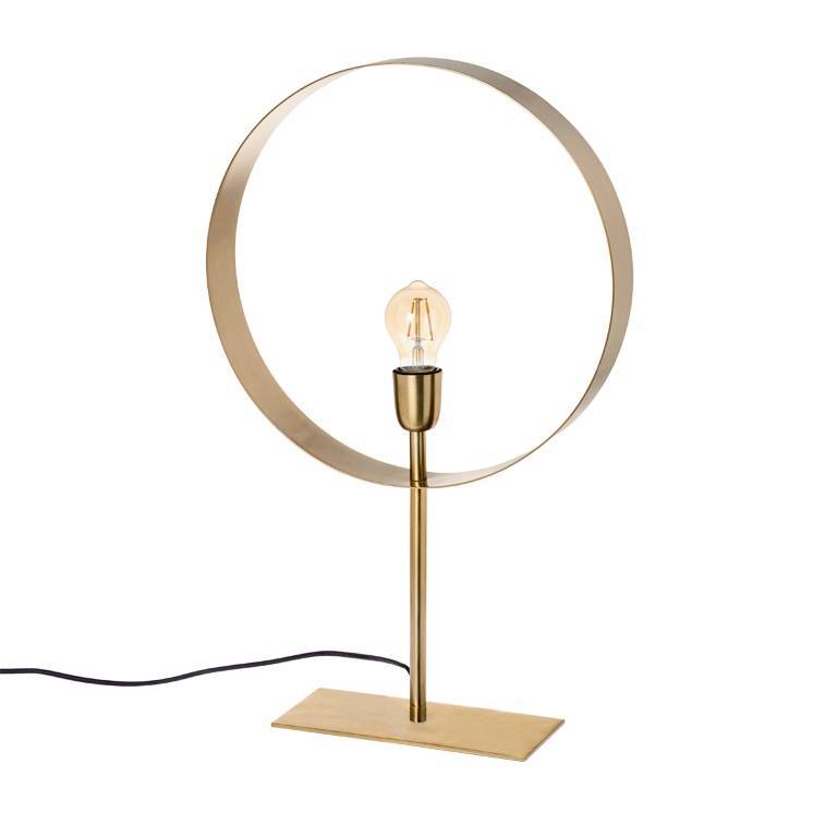 Riverdale Lampe de table Bryce acier doré 62cm