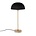 Riverdale Lampe de table Bryce en acier noir doré 53cm