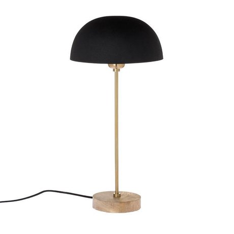 Riverdale Lampada da tavolo Bryce in acciaio nero oro 53cm