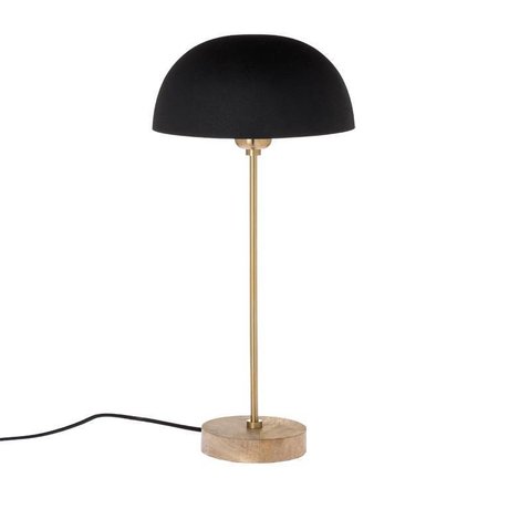 Riverdale Lámpara de mesa Bryce acero oro negro 53cm