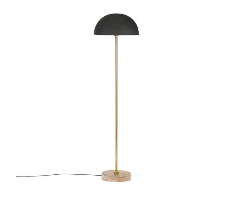 Riverdale Lampada da terra Bryce in acciaio nero 145cm