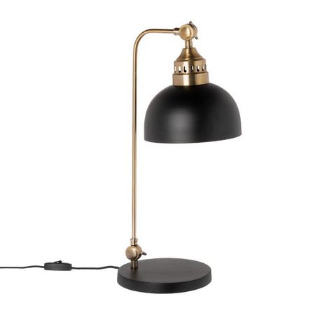 Riverdale Bordlampe Bryce sort stål bronze 54cm